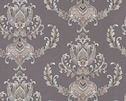 Tapete Vlies Barock Floral Silbergrau Hermitage 33546-5