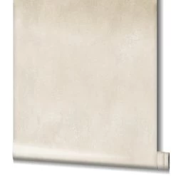 Tapete Vlies Einfarbig Textil Beige Glanz 32713