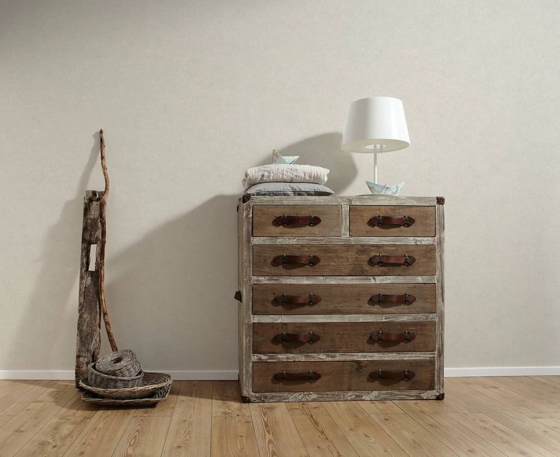 Tapete Vlies Einfarbig Used-Look Hellbraun 36721-7 2 Tapete Vlies Einfarbig Used-Look Hellbraun 36721-7 – Bild 2