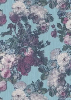 Tapete Vlies Elle Floral Rosen Blau Glitzer 10153-18 -Berühmt Tapeten Geschäft Tapete Vlies Elle Floral Rosen blau Glitzer 10153 18 63207006