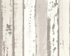Tapete Vlies Holzbrett Used Look Grau Weiß 30258-3