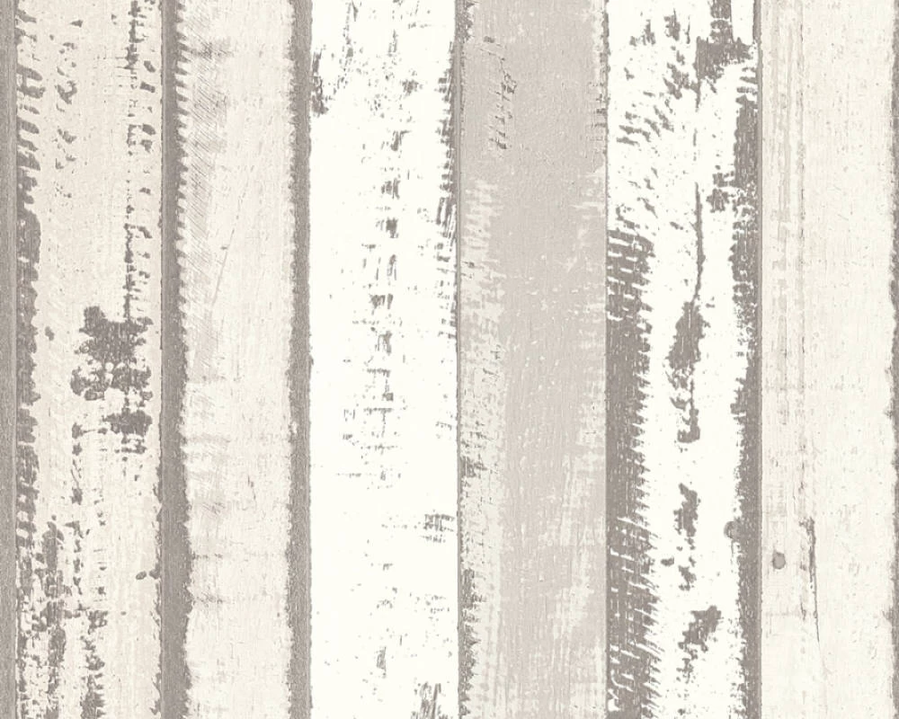 Tapete Vlies Holzbrett Used Look Grau Weiß 30258-3 1 Tapete Vlies Holzbrett Used Look Grau Weiß 30258-3