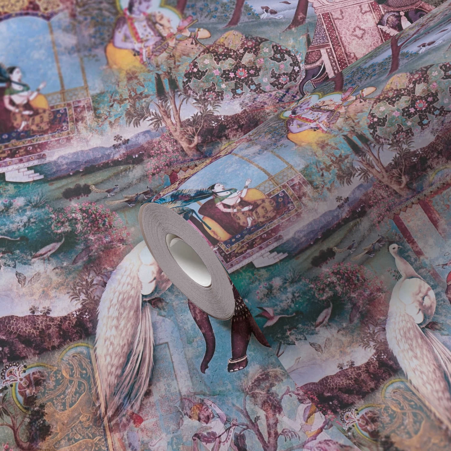 A.S. Creation Tapete Vlies Indien Muster Blau Bunt 38173-3 2 A.S. Creation Tapete Vlies Indien Muster Blau Bunt 38173-3 – Bild 2