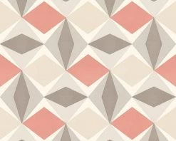 A.S. Creation Tapete Vlies Karo-Muster Grafik Rot Grau 95766-6