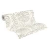 A.S. Creation Tapete Vlies Ornament Blumen Grau Metallic 37470-2