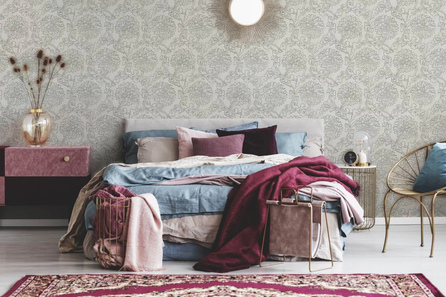 A.S. Creation Tapete Vlies Ornament Blumen Grau Metallic 37470-2 5 A.S. Creation Tapete Vlies Ornament Blumen Grau Metallic 37470-2 – Bild 5