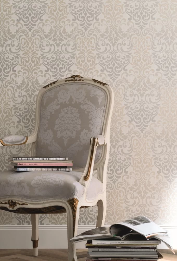 Tapete Vlies Barock Hellgrau Metallic Marburg 58211 2 Tapete Vlies Barock Hellgrau Metallic Marburg 58211 – Bild 2