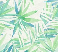 A.S. Creation Tapete Vlies Palmenblatt Grün Blau Designdschungel 34125-1