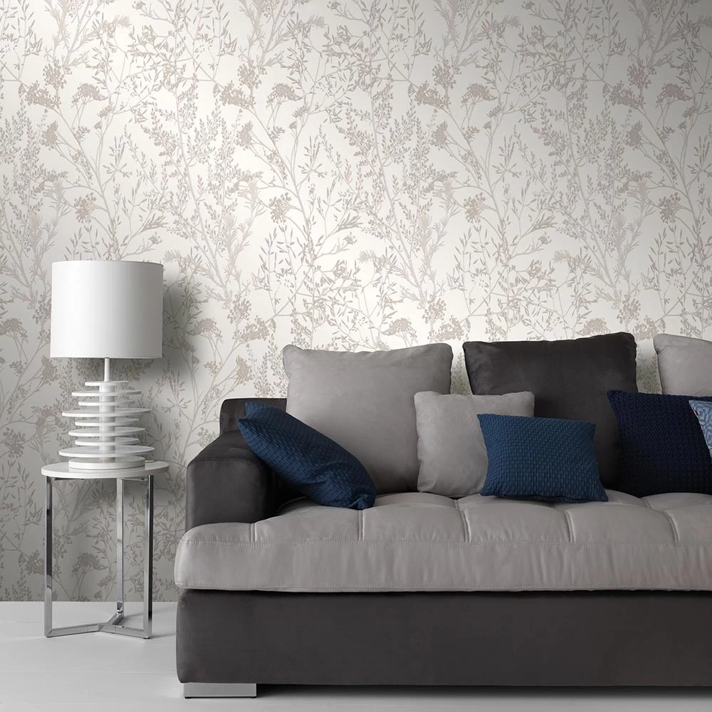 Tapete Vlies Pflanzen Floral Creme Beige 10251-14 2 Tapete Vlies Pflanzen Floral Creme Beige 10251-14 – Bild 2