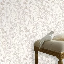 Tapete Vlies Pflanzen Floral Creme Beige 10251-14
