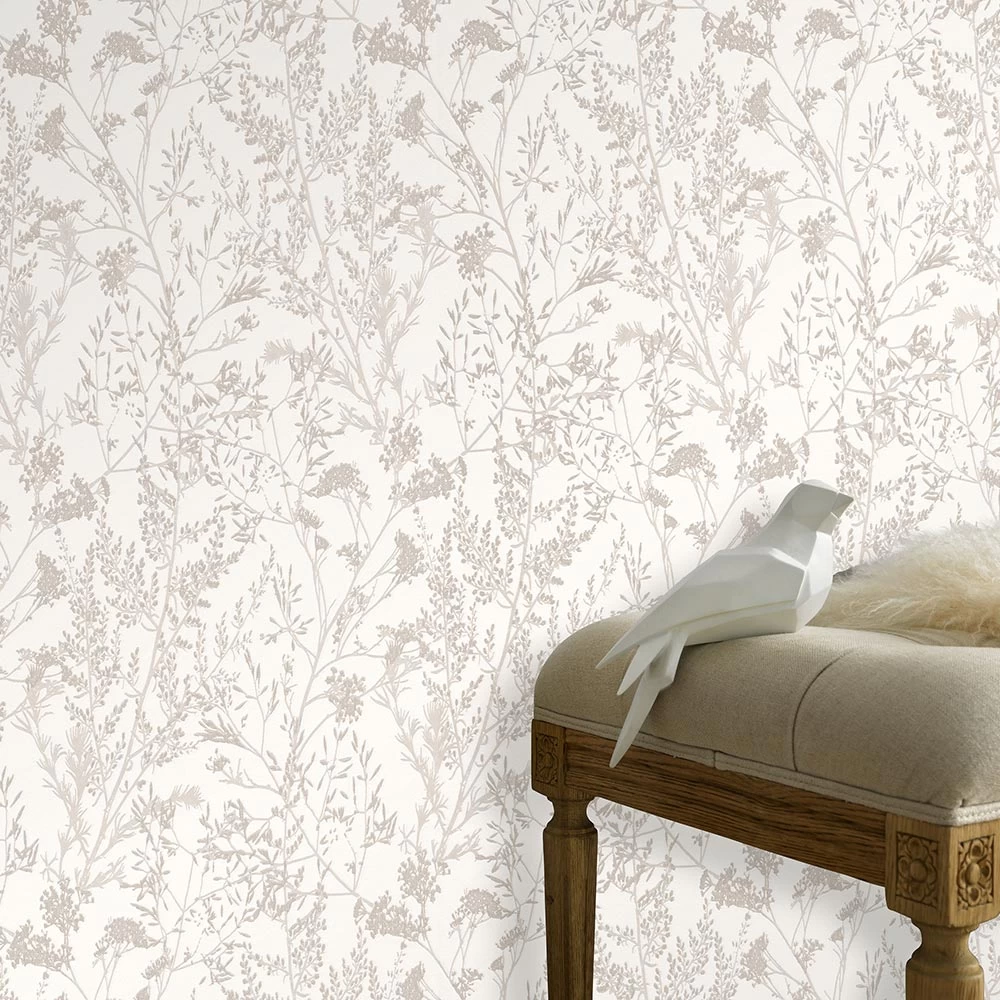 Tapete Vlies Pflanzen Floral Creme Beige 10251-14 1 Tapete Vlies Pflanzen Floral Creme Beige 10251-14