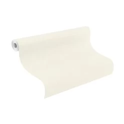 Tapete Vlies Rasch Uni Leinen Weiß 531404