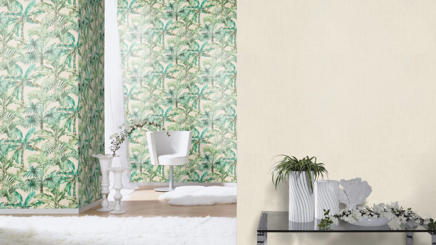 Tapete Vlies Rasch Uni Textil Greige 484533 2 Tapete Vlies Rasch Uni Textil Greige 484533 – Bild 2