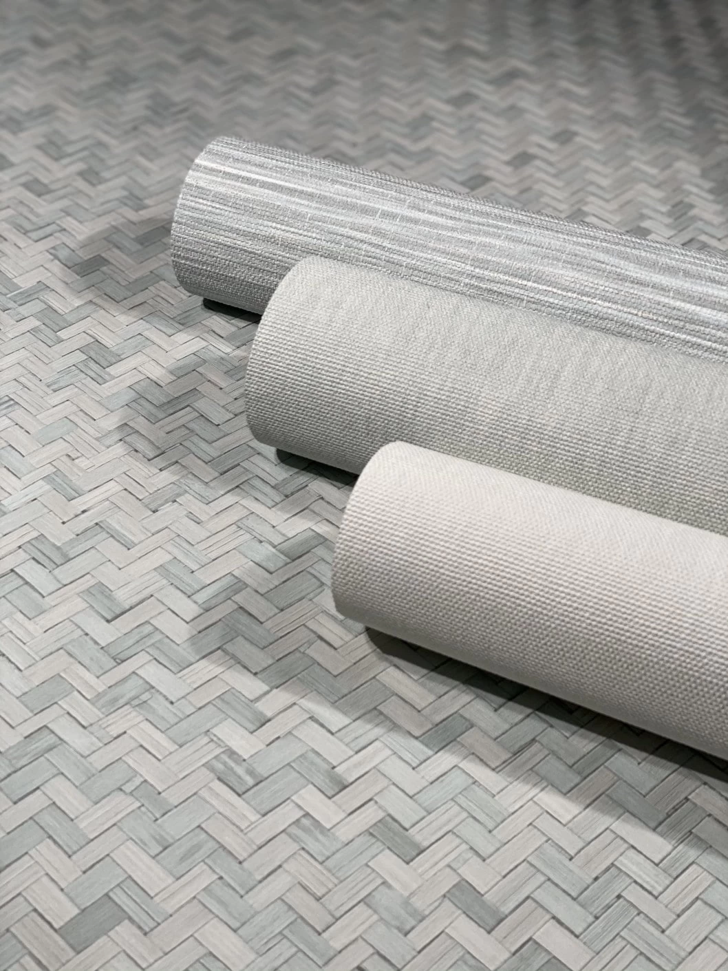 Tapete Vlies Rattan Bast Holz Grau-blau 33312 5 Tapete Vlies Rattan Bast Holz Grau-blau 33312 – Bild 5