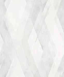 Tapete Vlies Rauten Grafik Grau Weiss Shades 32452