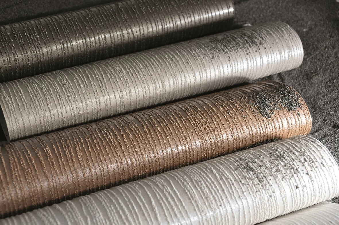 Tapete Vlies Sand-Körnung Streifen Dunkelbraun 32518 4 Tapete Vlies Sand-Körnung Streifen Dunkelbraun 32518 – Bild 4