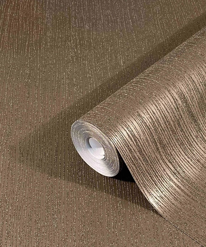 Tapete Vlies Sand-Körnung Streifen Dunkelbraun 32518 1 Tapete Vlies Sand-Körnung Streifen Dunkelbraun 32518