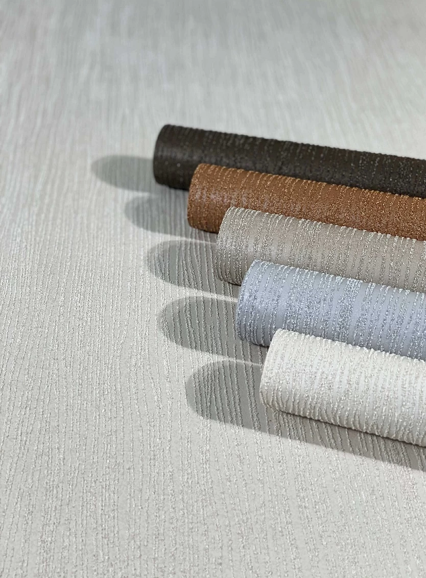 Tapete Vlies Sand-Körnung Streifen Dunkelbraun 32518 5 Tapete Vlies Sand-Körnung Streifen Dunkelbraun 32518 – Bild 5