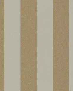 Tapete Vlies Streifen Braungrau Gold Metallic 31323