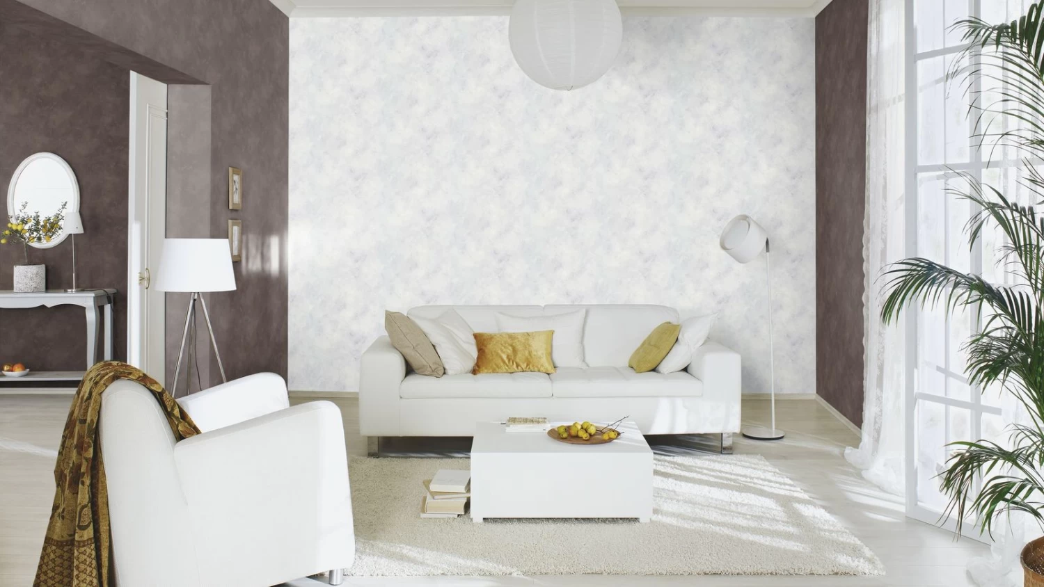 Tapete Vlies Meliert Einfarbig Hellgrau Finca 417111 4 Tapete Vlies Meliert Einfarbig Hellgrau Finca 417111 – Bild 4