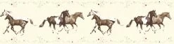 A.S. Creation Tapeten Borte Kinder Pferde Ponys Creme Braun 35838-2