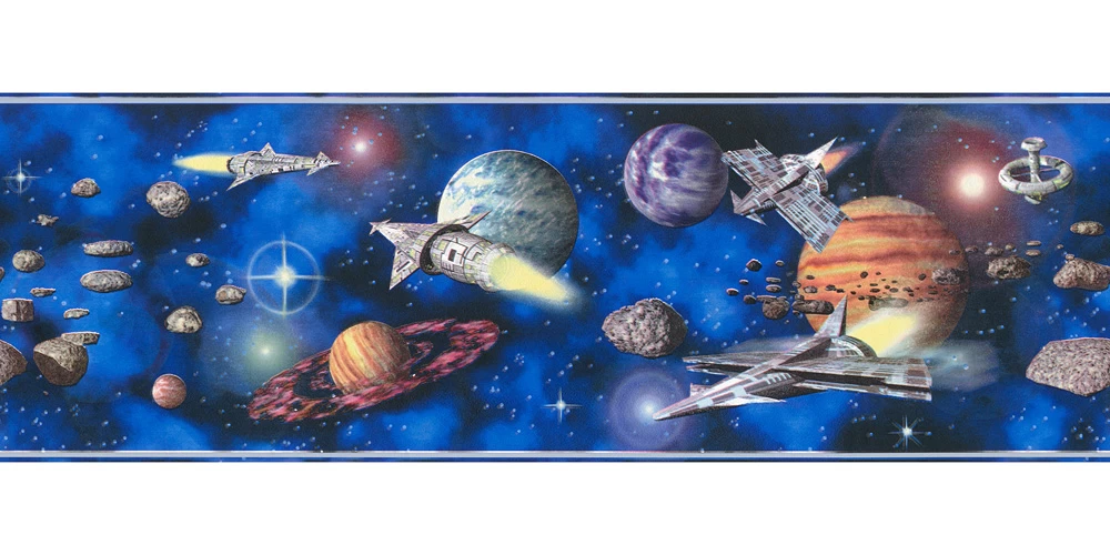 A.S. Creation Tapetenborte Bordüre Weltall Universum Bunt AS 8962-16 1 A.S. Creation Tapetenborte Bordüre Weltall Universum Bunt AS 8962-16