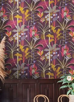 Tapete Tropical Dream Violett -Berühmt Tapeten Geschäft Tropical Dream B 626063 2880x1440