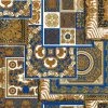 Versace Home Tapete Kachel Blau Gold Metallic 370481