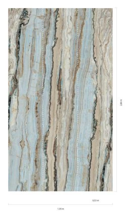 Wandbild Vertical Marble Türkisblau -Berühmt Tapeten Geschäft Vertical Marble C 390781 2880x1440