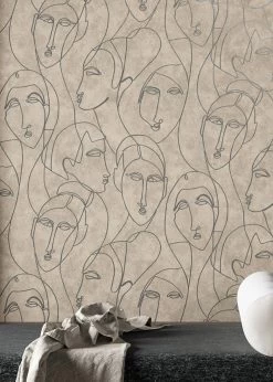 Tapete Vertigo Graubeige