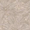 Vliestapete Blätter Tropisch Taupe Gold Glanz 36927-5