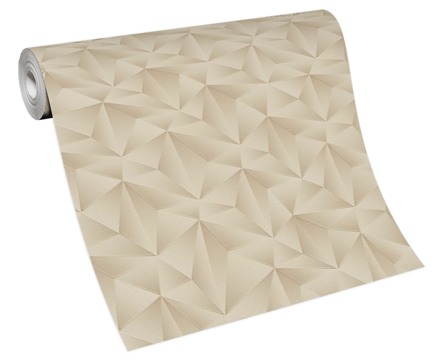 Vliestapete Dreiecke 3D Erismann 10106-02 Beige 3 Vliestapete Dreiecke 3D Erismann 10106-02 Beige – Bild 3