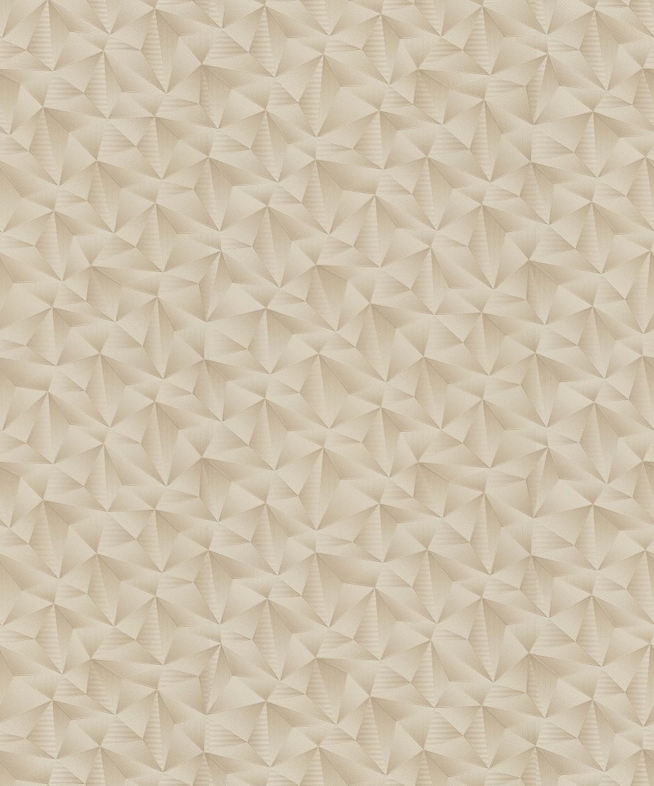 Vliestapete Dreiecke 3D Erismann 10106-02 Beige 2 Vliestapete Dreiecke 3D Erismann 10106-02 Beige – Bild 2