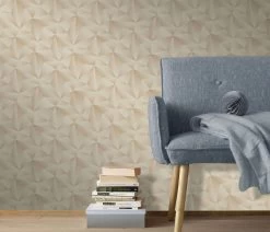 Vliestapete Dreiecke 3D Erismann 10106-02 Beige 10 Vliestapete Dreiecke 3D Erismann 10106-02 Beige -Berühmt Tapeten Geschäft Vliestapete Dreieck 3 D Erismann beige gold schwarz 63213836 2