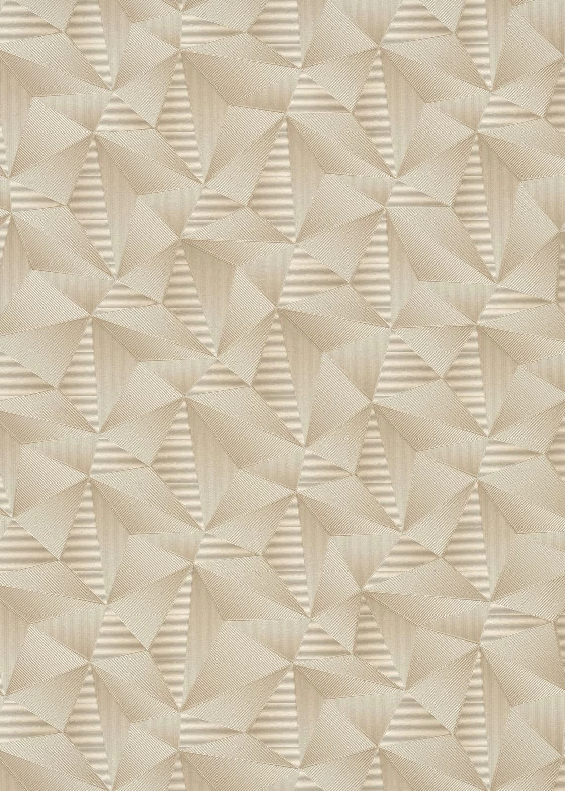 Vliestapete Dreiecke 3D Erismann 10106-02 Beige 6 Vliestapete Dreiecke 3D Erismann 10106-02 Beige – Bild 6