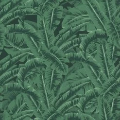 Vliestapete Dschungelwald Grün Schwarz 038985