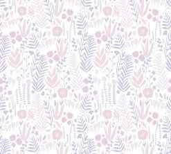 A.S. Creation Vliestapete Kinder Floral Blumen Lila Rosa Weiß 38118-1
