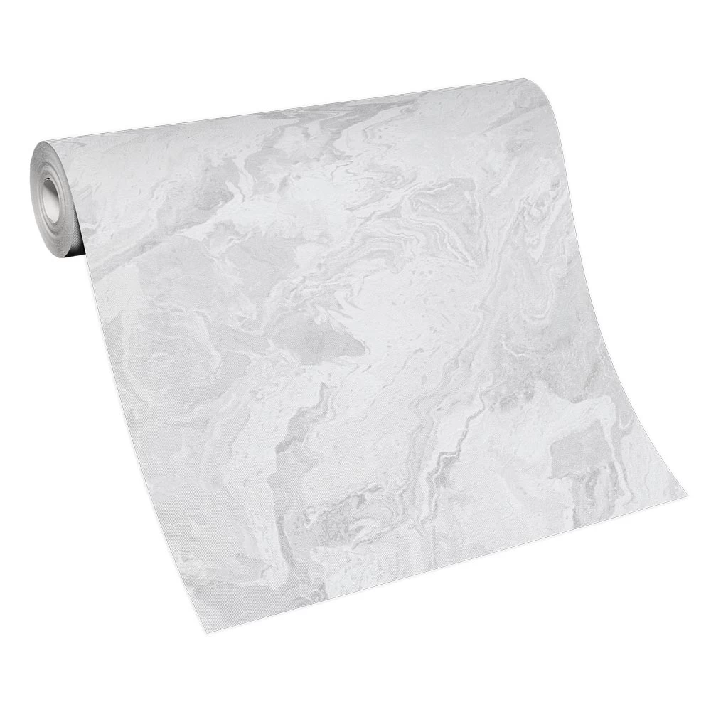 Vliestapete Marmor Optik Weiß Silber Metallic 10318-14 4 Vliestapete Marmor Optik Weiß Silber Metallic 10318-14 – Bild 4