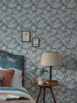 Tapete Wallflower Hellblaugrau -Berühmt Tapeten Geschäft Wallflower D 463261 2880x1440