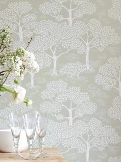 Tapete Woodland Schilfgrün