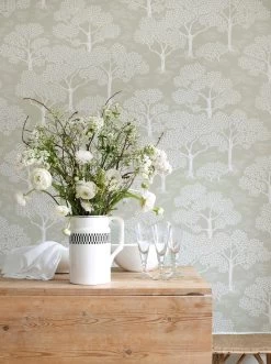Tapete Woodland Schilfgrün -Berühmt Tapeten Geschäft Woodland C 975132 2880x1440