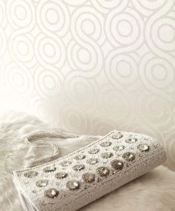 Tapete Silvanus Cremeweiss Schimmer